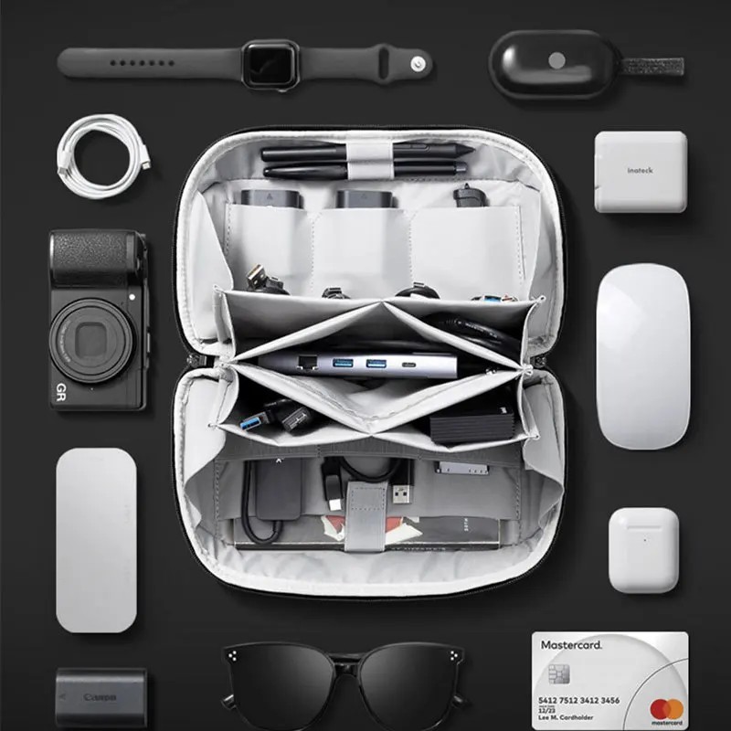 Travel Accessories Bag - Multifunctional Digital Accessories Bag Upgraded Waterproof
