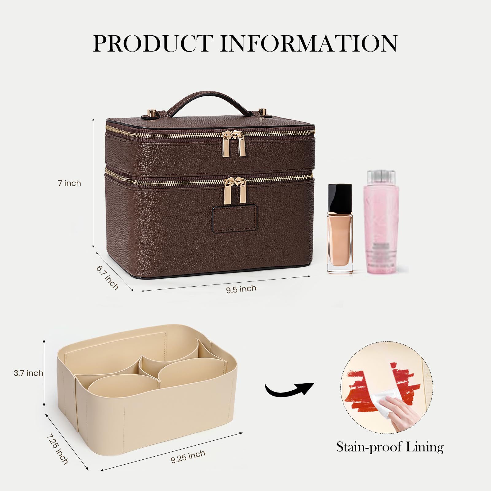 Large Capacity Double-layer Lu - огляд і ціна Travel Accessories Luxury