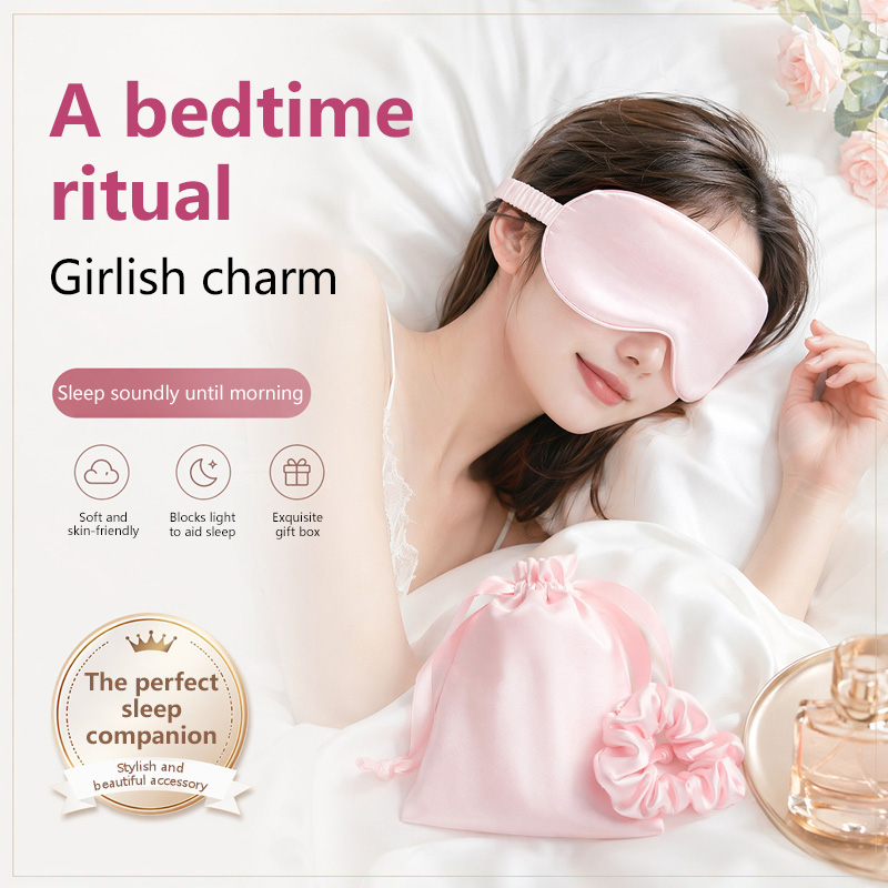 Silk Eye Mask 3Pcs Set Light B - огляд і ціна Travel Packing Accessories