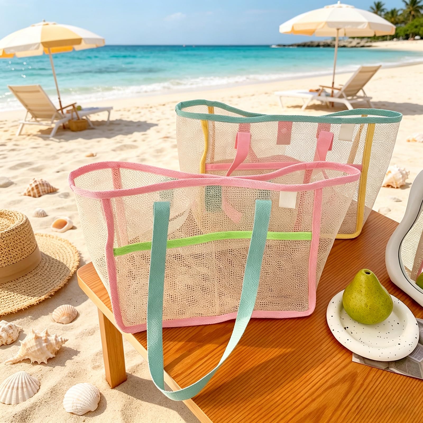 Beach Bags for Women Colorful  - огляд і ціна Travel Accessories Bag