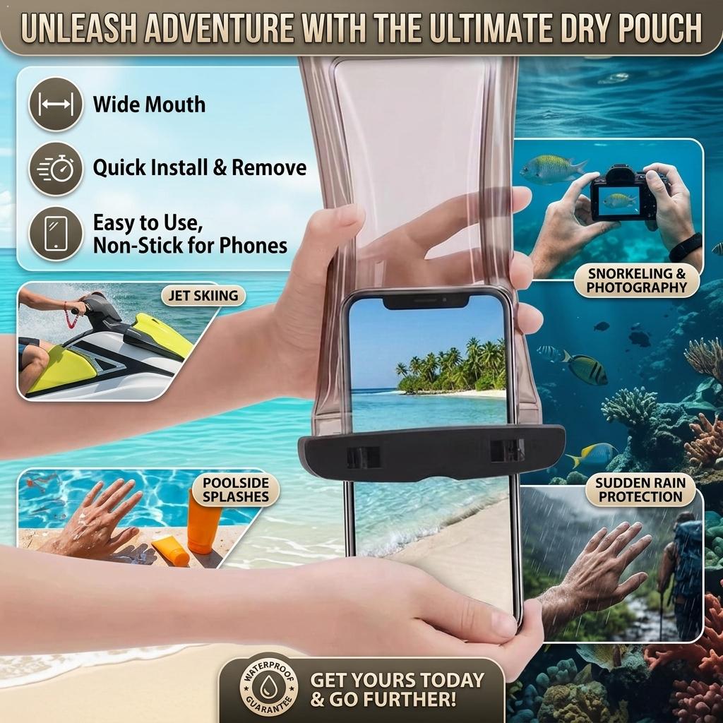 Clear Waterproof Phone Case Dr - огляд і ціна Travel Accessories Bag