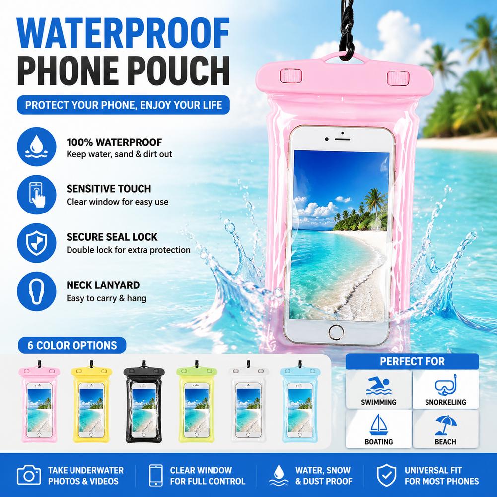 Clear Waterproof Phone Case Dr - огляд і ціна Travel Accessories Bag