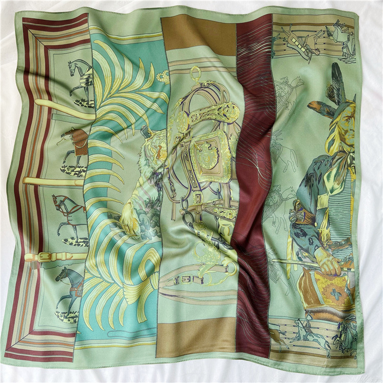 65CM Green Silk Scarf Luxury D - огляд і ціна Travel Accessories Luxury