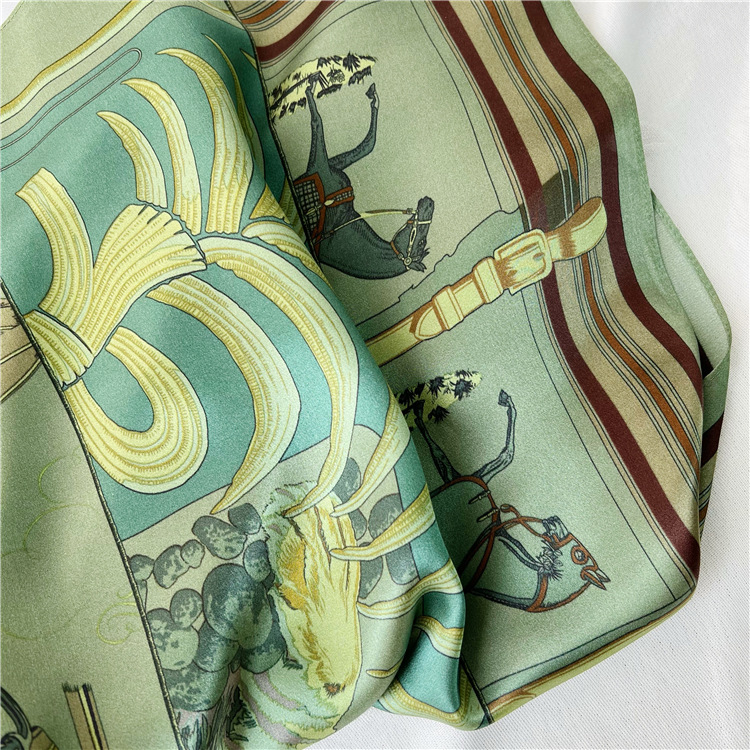 65CM Green Silk Scarf Luxury D - огляд і ціна Travel Accessories Luxury