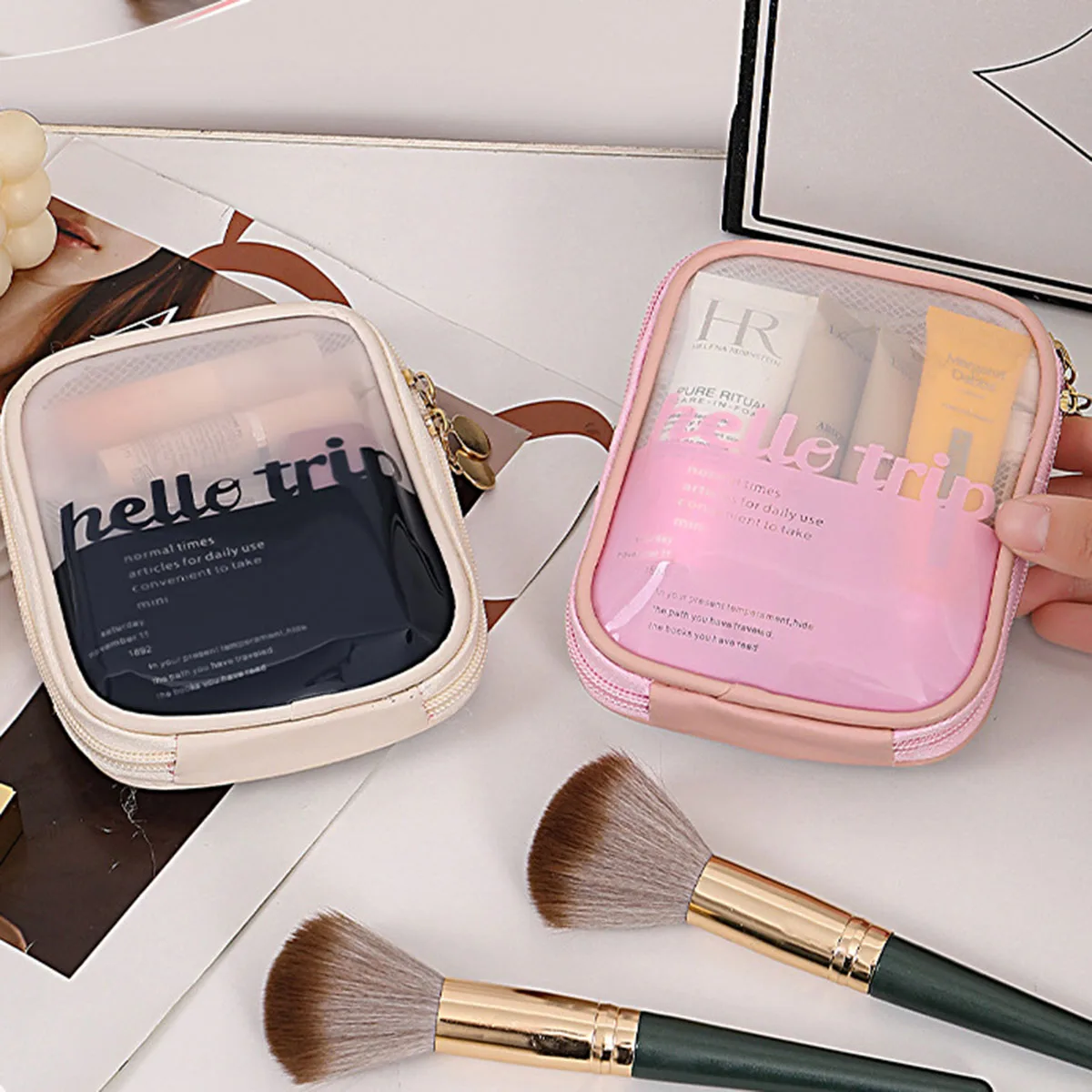 Transparent Portable Cosmetic  - огляд і ціна Travel Accessories Toiletries