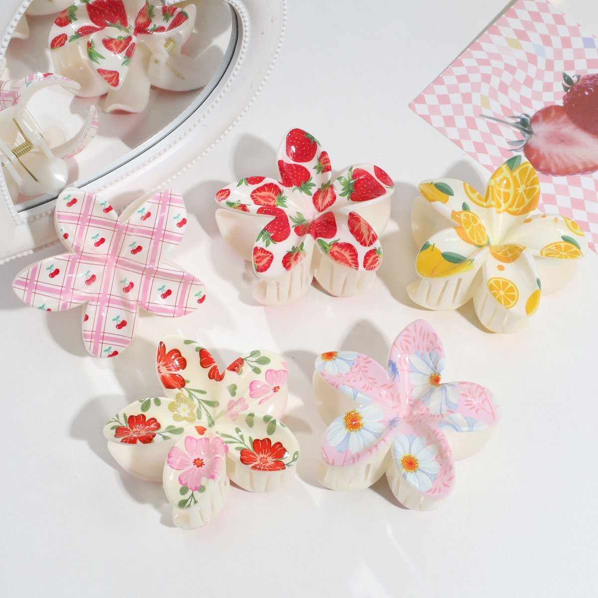 3pcs Cute Fashion Colorful Fru - огляд і ціна Travel Accessories Aesthetic