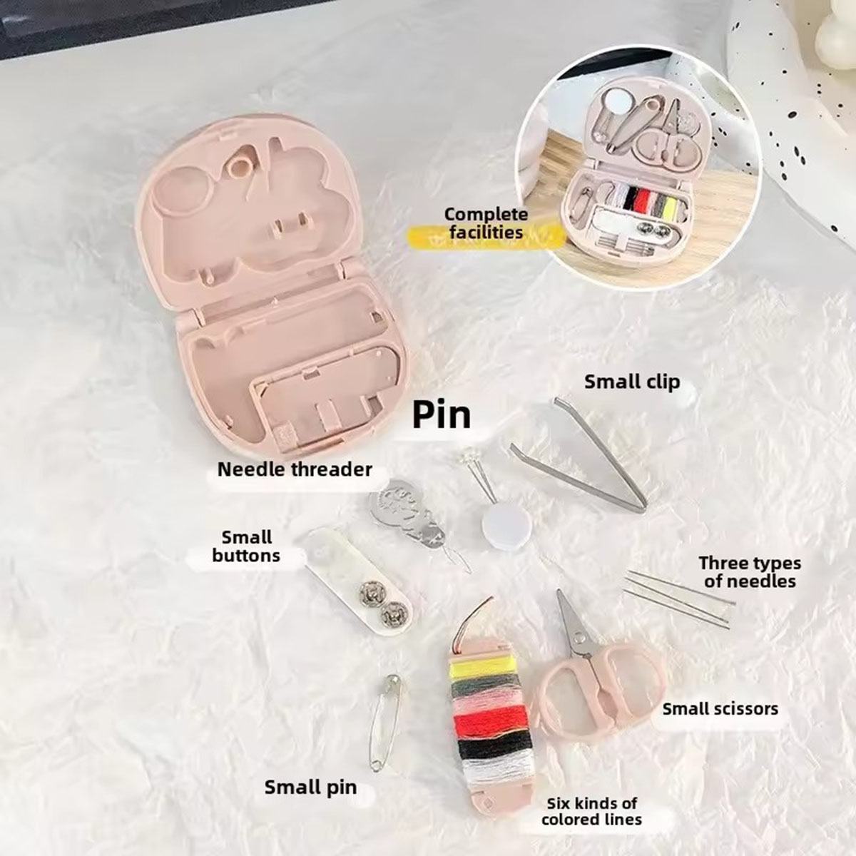 Mini Manual Sewing Machine Kit - огляд і ціна Travel Accessories Kit For Men